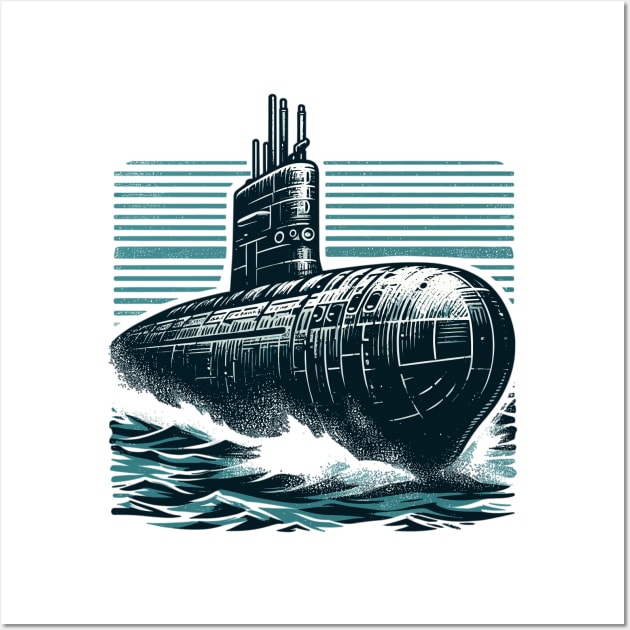 Submarine Wall Art by Vehicles-Art